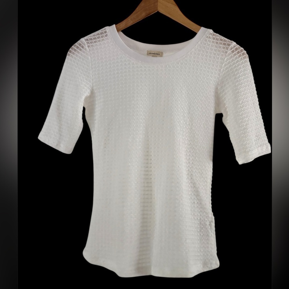 Anthropologie Pilcro Semi Sheer Knit Top NWOT